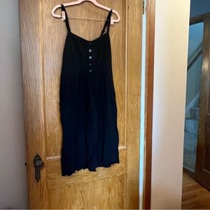 Torrid Black Dress with Button Detail. Size 1X.
